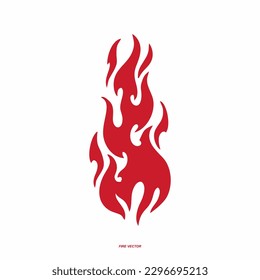 Iconos de fuego Vector, Iconos y pictogramas de incendios planos aislados en fondo blanco y negro para el concepto de peligro o el diseño del logotipo