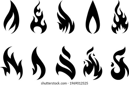 Fire icons vector illustration eps 10