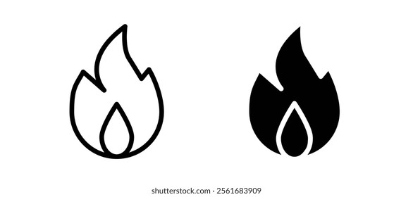 Fire icons for web ui designs