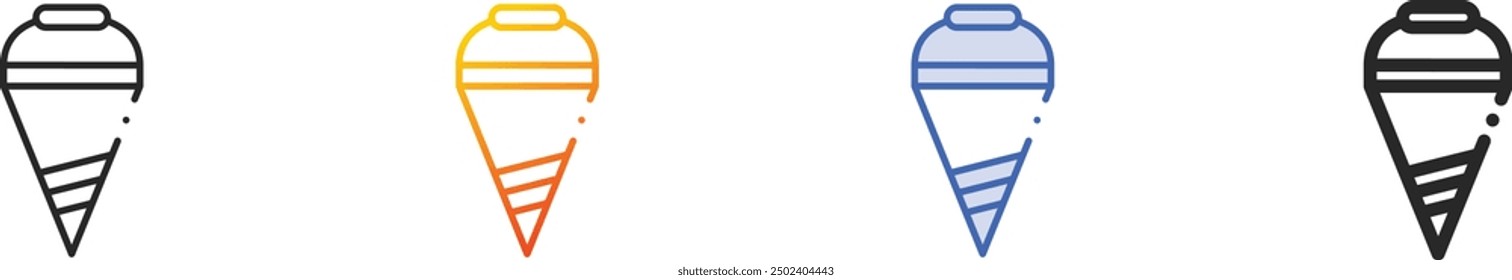 fire icon.Thin Linear, Gradient, Blue Stroke and bold Style Design Isolated On White Background