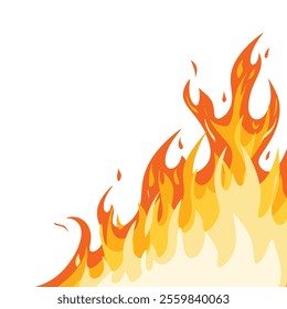 Fire illustration background vector isolated