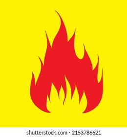 Vektorsymbol für Feuergrafik oder Gefahrenzeichen