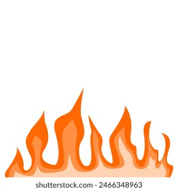 fire illustration with flat design for your design. flame illustration