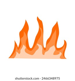 Feuerdarstellung mit flachem Design für Ihr Design. Flammendarstellung