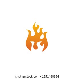 Fire illustration logo design inspiration vector template