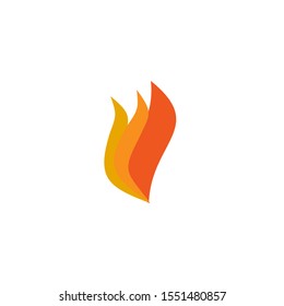Fire illustration logo design inspiration vector template