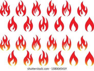 Fire image vector material collection