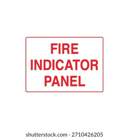 Señal de Locación del PANEL INDICADOR DE INCENDIO para la Plantilla de archivos de Vector del panel de monitoreo del sistema de alarma de incendio