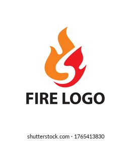 iniciales de fuego S para tu marca comercial.