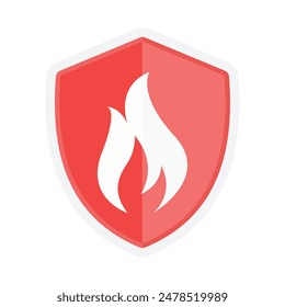 fire insurance guard logo icon graphic vector illustration