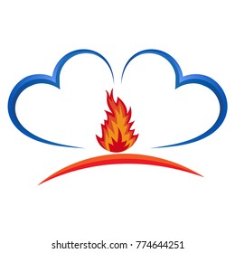 Fire insurance insurance. logo vector. insurance insurance