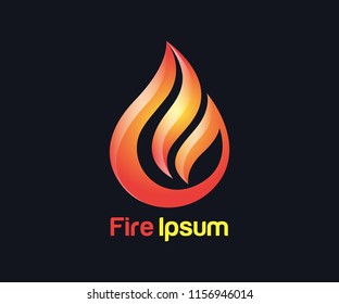 Fire Ipsum Logo Template