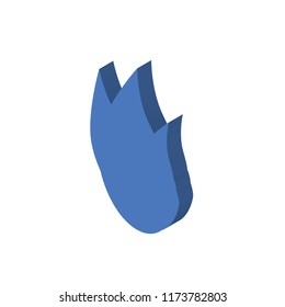 Fire isometric left top view 3D icon