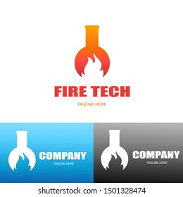 Fire Lab logo,gradient logo.vector logo template