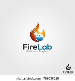 Fire Lab is Stylish logo for science, education, technology and many more your business idea.