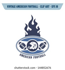 fire label of football theme