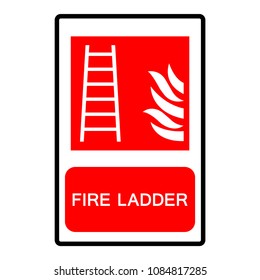 Fire Ladder Symbol Sign, Vector Illustration, Isolate On White Background Label. EPS10