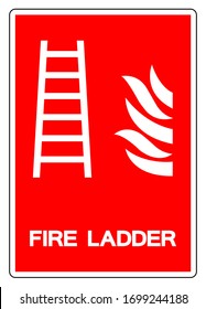 Fire Ladder Symbol Sign, Vector Illustration, Isolate On White Background Label. EPS10 