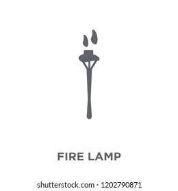Fire lamp icon. Fire lamp design concept from Camping collection. Simple element vector illustration on white background.