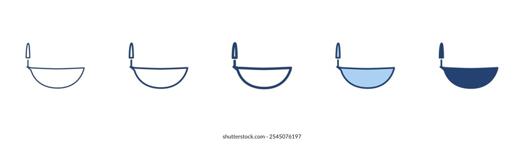 Icono de la lámpara de fuego Conjunto de símbolos colección