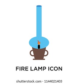 Fire lamp icon vector isolated on white background for your web and mobile app design, Fire lamp logo concept
