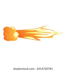 Fire laser icon cartoon vector. Gun beam. Fantasy flash effect