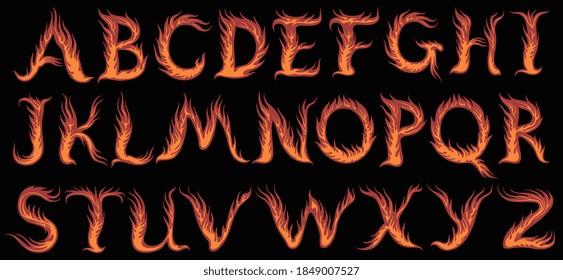 415 Devil fire font letter Images, Stock Photos & Vectors | Shutterstock