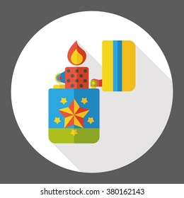 fire lighter flat icon