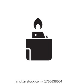 Fire Lighter Icon Design Vector Template Illustration
