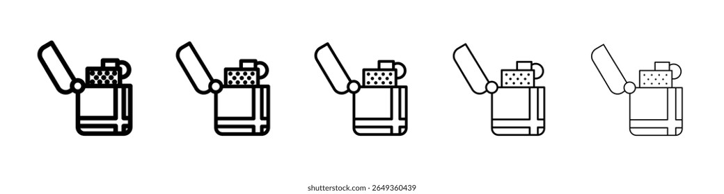 fire lighter icon Flat design on isolated background