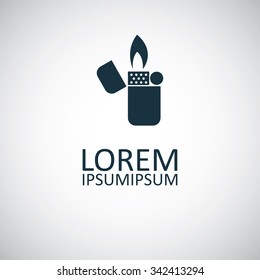 fire lighter icon, on white background
