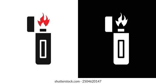 fire lighter icon Symbol mark in filled style