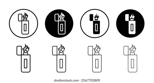 fire lighter icon Symbol mark in filled style