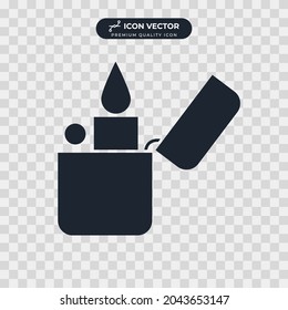fire lighter icon symbol template for graphic and web design collection logo vector illustration