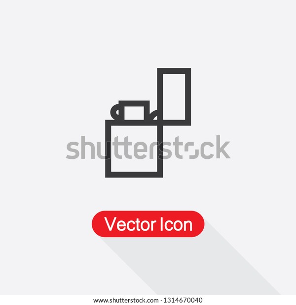Fire\
Lighter Icon,Lantern Icon Vector Illustration\
Eps10