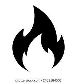 Fire line icon. Flame, bonfire, fire, heat, heat, wood, fireplace, spark, smoke, light, element, burn, matches, ash, torch, candle. Vector icons for business and advertising