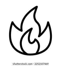 fire line icon illustration vector graphic