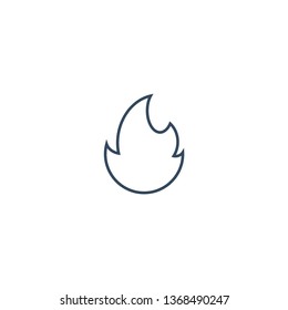 Fire line icon for web and mobile