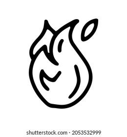 fire line vector doodle simple icon design
