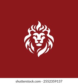 Fire lion logo for sale.