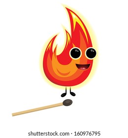 Fire little imp with match