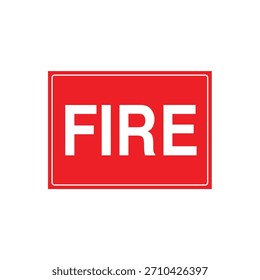 Marcador de localização de incêndio para alarme de incêndio ou componente do sistema - Modelo de vetor de identificação de alerta imediato