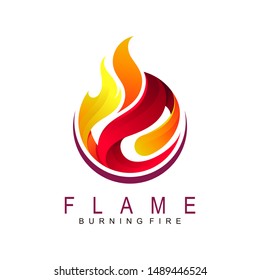 Fire logo ,Logo and Abstract web Icon and fire vector identity symbol. Modern logotype icon