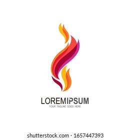 Fire logo ,Logo and Abstract web Icon and fire vector identity symbol. Modern logotype icon