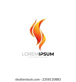 Fire logo ,Logo and Abstract web Icon and fire vector identity symbol. Modern logotype icon