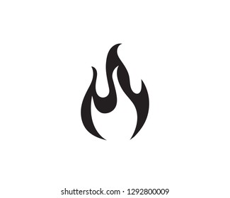 fire logo black