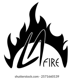 Fire logo, commemorating the Los Angeles America fire disaster
