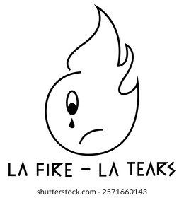 Fire logo, commemorating the Los Angeles America fire disaster
