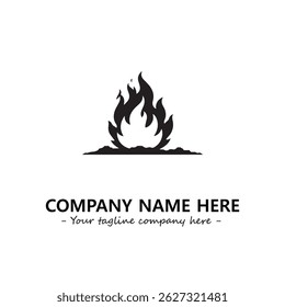 Fogo Logo Empresa Design Ilustração Vetor Imagem Gráfica