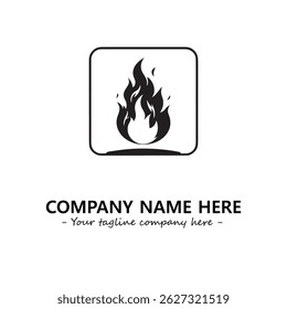 Fire Logo Company Design Illustration Vector Graphic Image